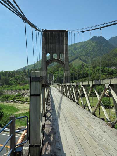 Momosuke Bridge, Nagiso, Japan.