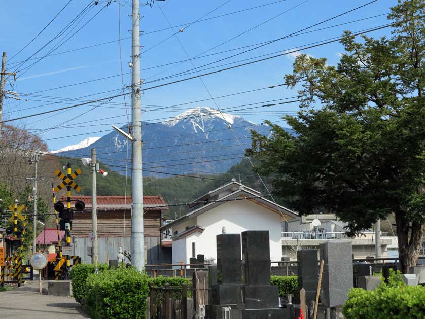 Mt Ontake from Kiso Fukushima Nagano.