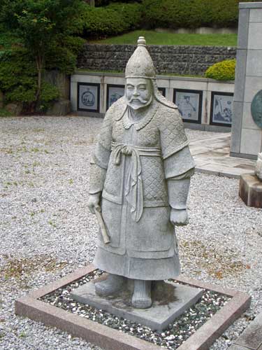 Ancient Goguryeo aristocrat as depicted at Shoden-in Temple.