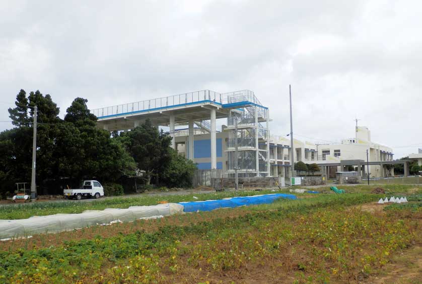 Tsunami rescue platform, Kudaka, Okinawa.