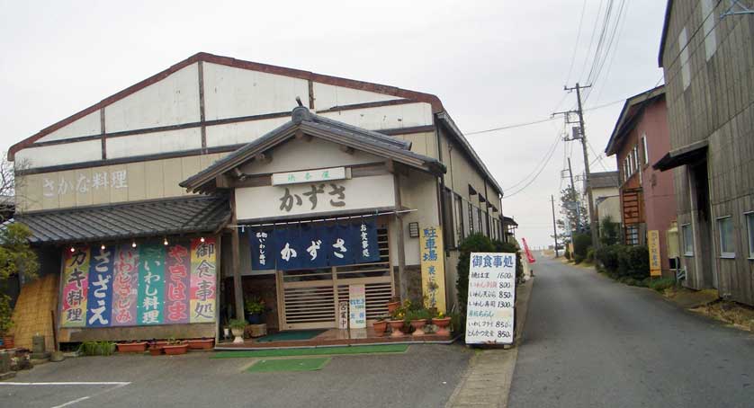Kazusa restaurant, Kujukuri Beach, Chiba Prefecture, Japan.