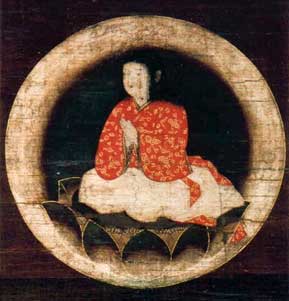 Painting of Kukai as a child.
