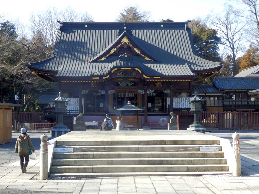 Main Hall of the Menuma Shodenzan Kangiin Temple, Kumagaya, Saitama Prefecture, Japan.
