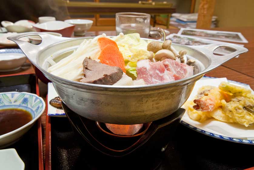 Kumano Kodo nabe cuisine.