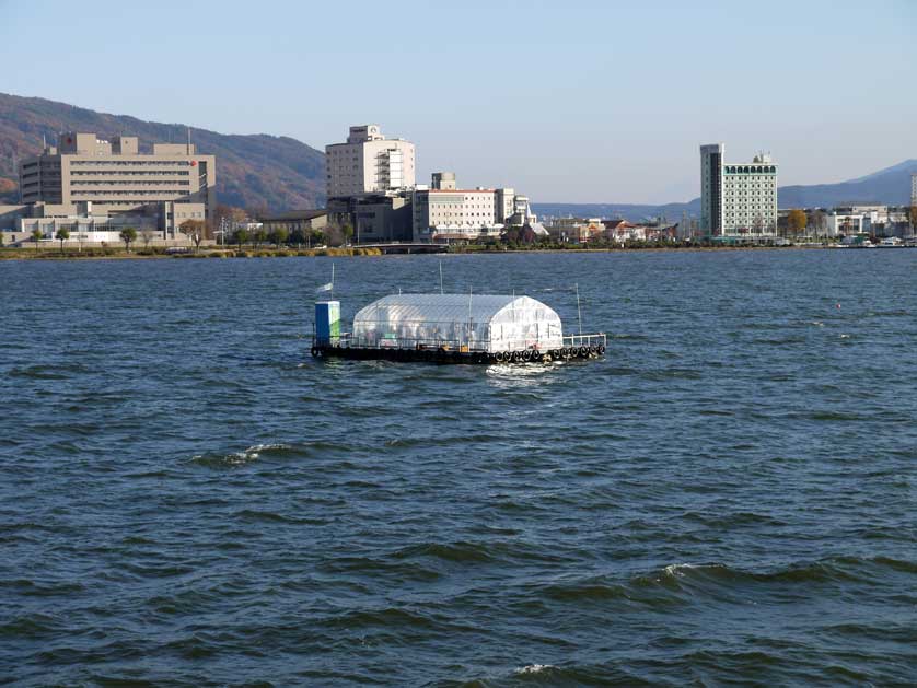 Suwa Lake, Nagano Prefecture, Japan.