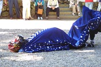 Lion dancing at Muroji Temple, Nara.