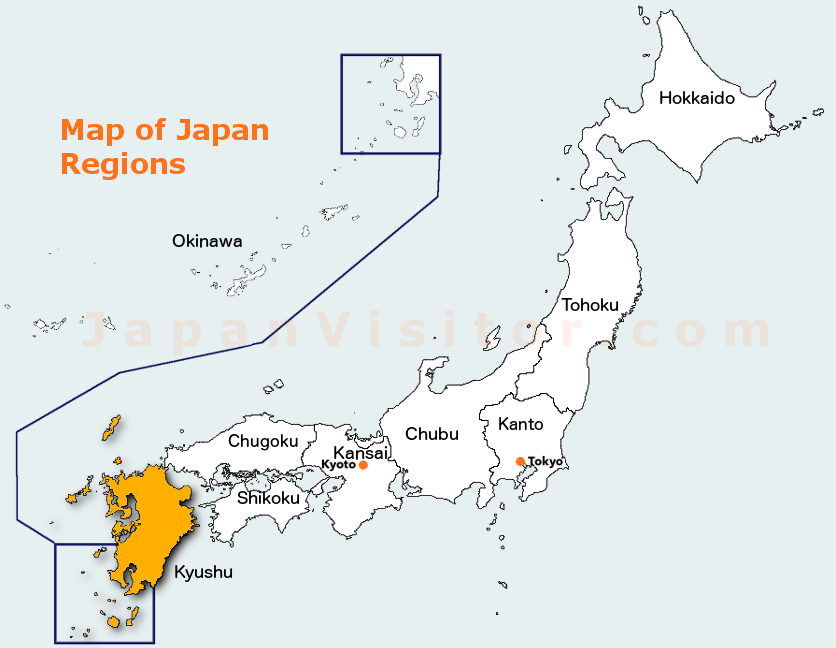 Kyushu map.