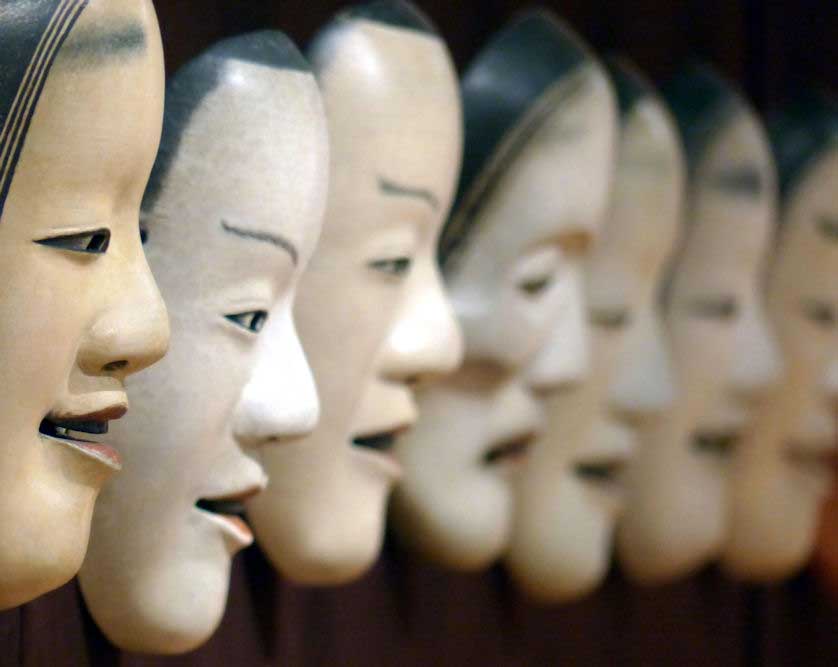Noh masks are known for their delicate and subtle expressions.