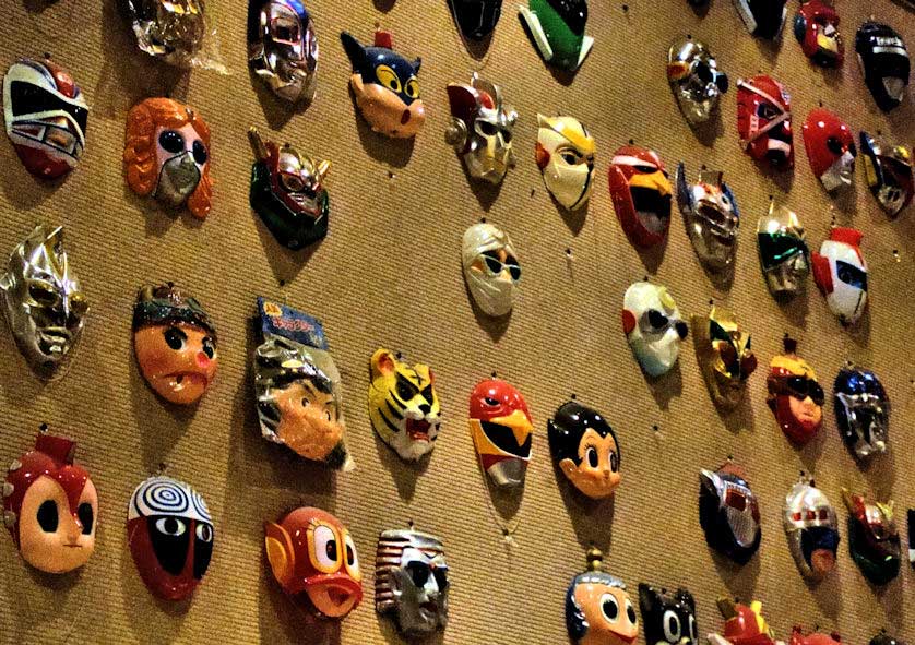 Children's masks from the late 20th century.