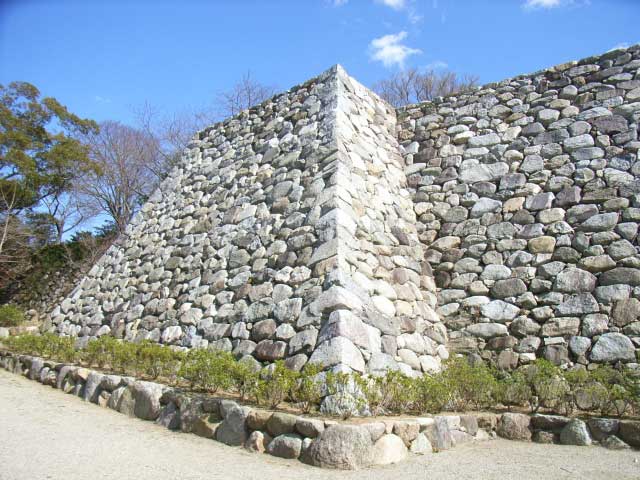 Matsusaka Castle walls.