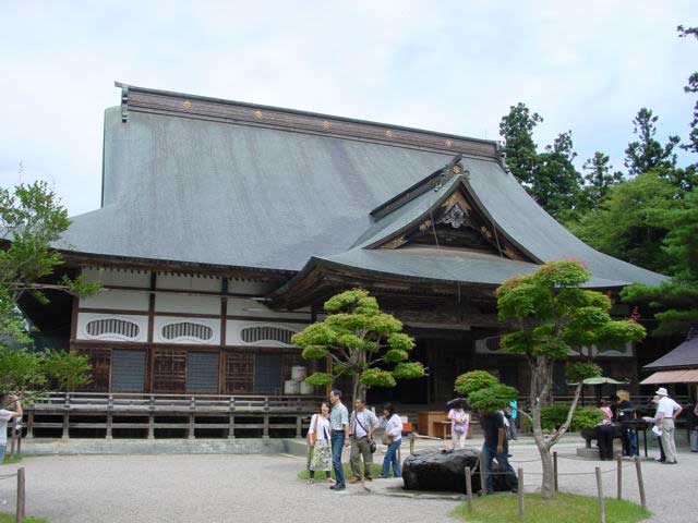Temple grounds in Hiraizumi, Iwate Prefecture.