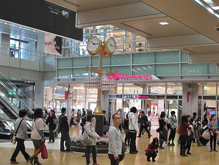 Takashimaya Department Store at Nagoya Station and the Gold Clock Meeting Point