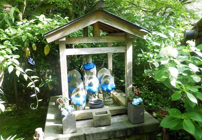 Ojizo-sama statues Meigetsu-in, Kamakura, Kanagawa Prefecture