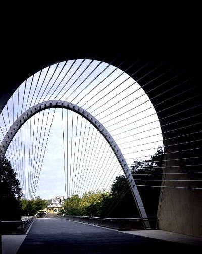 Miho Museum's spectacular entrance near Shigaraki; outside of