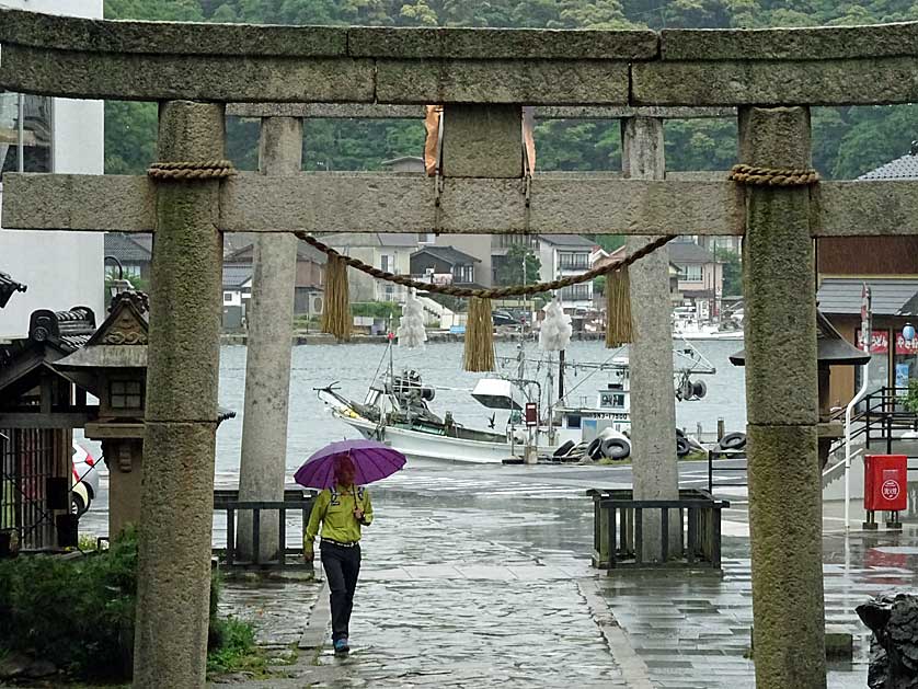 View of the Bay Through a Shrine Gate, Sakaiminato, Shimane Prefecture.