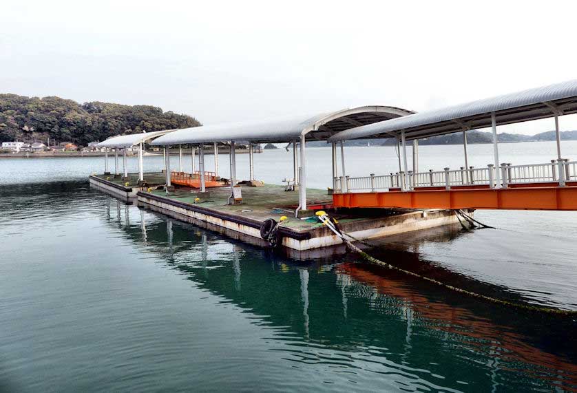 The dock for ferries to Amakusa from Misumi, Kumamoto.