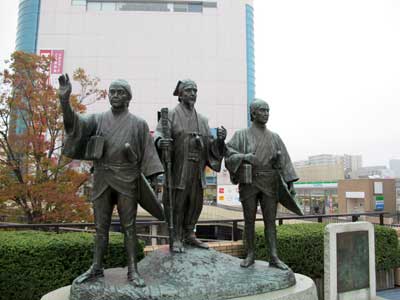 Mito Station statues, Ibaraki.