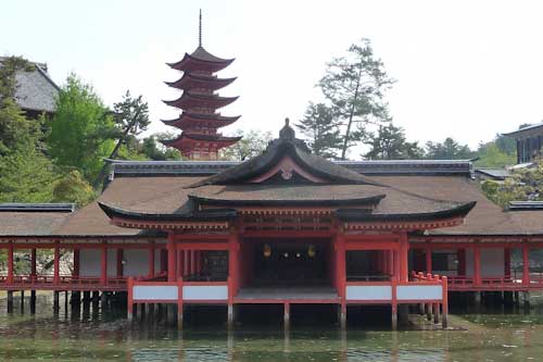 Itsukushima Shinto Shrine.