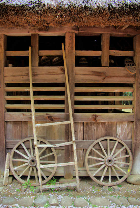 Stable of a traditional Japanese farmhouse.