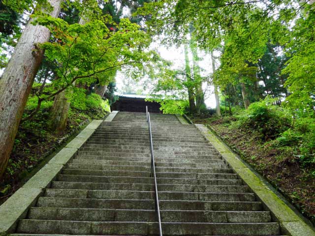 Enryakuji Temple stairs, Mt Hiei Kyoto. 