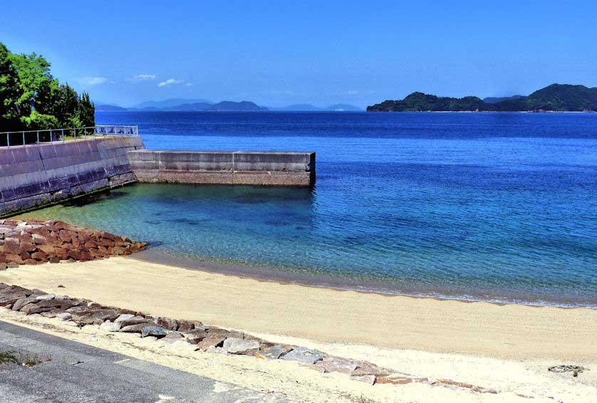 View of the Inland Sea from the campground at Mutsu Park on Suo-Oshima Island.