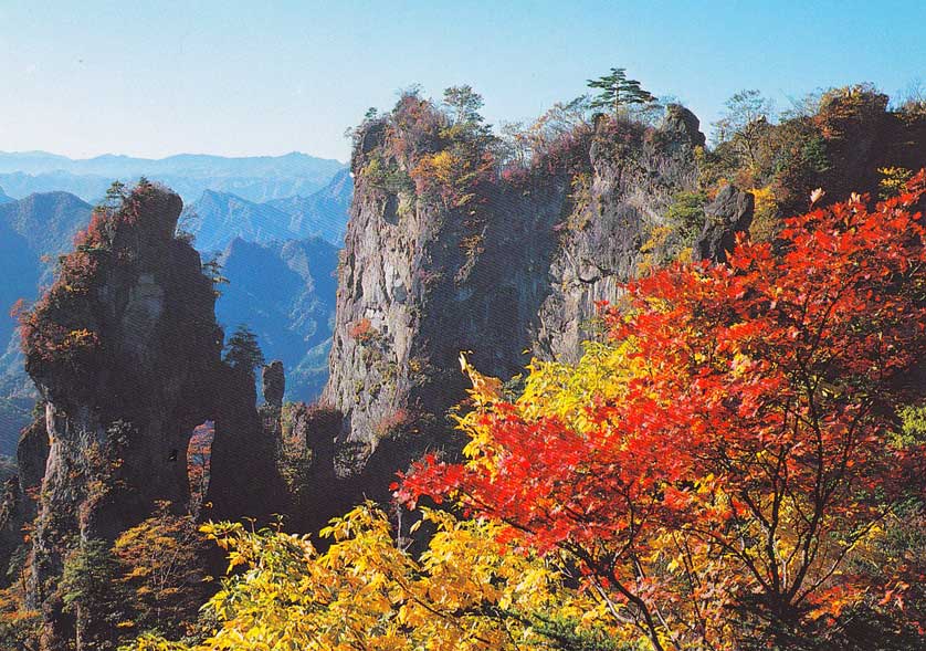Mount Myogi in autumn, Gunma.