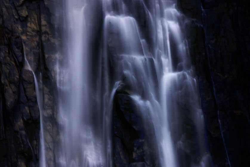 Near the base of the 133 meter tall Nachi Falls.