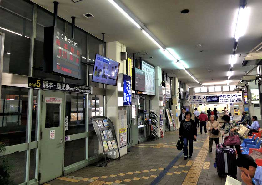 Bus Station at Nagasaki Station in Kyushu.