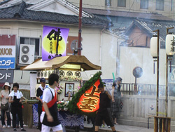 Nagashi Shoro Festival firecrackers.
