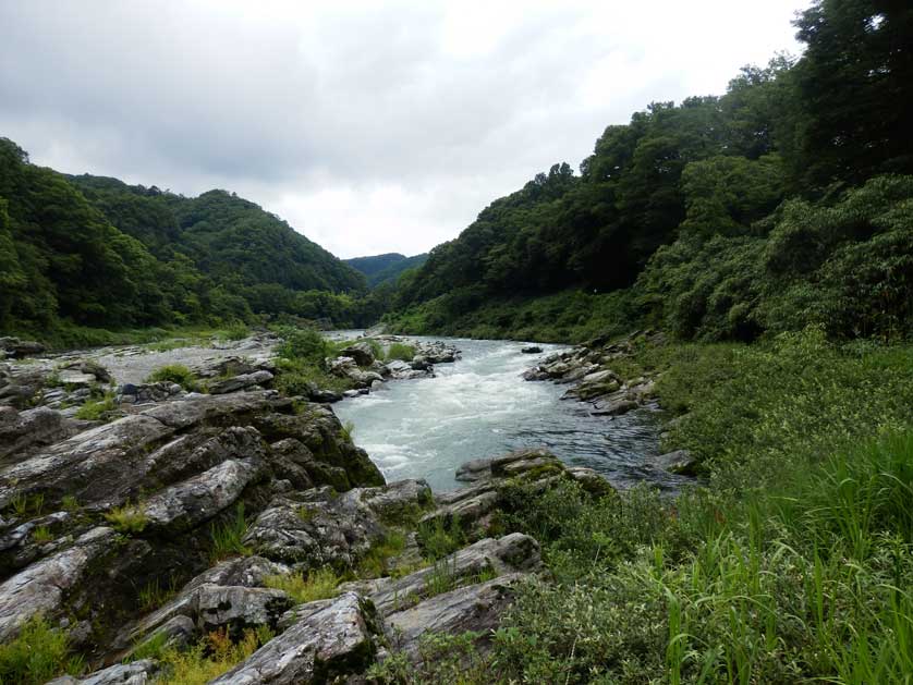 Rapids near the Iwadatami, Saitama.