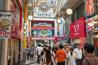 Tokyo Nakano Broadway guide.