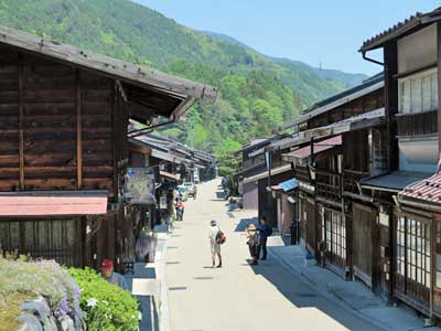 Narai main street, Japan.