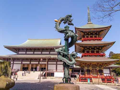 Daihondo & Sanju-no-to, Naritasan Temple, Narita, Japan.