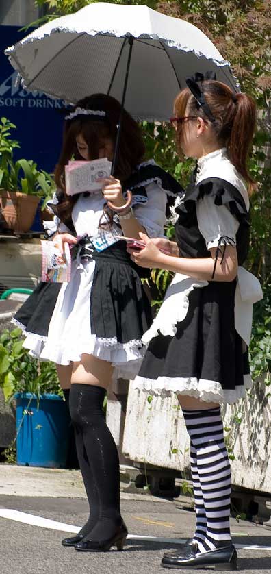 Maids touting for clients.