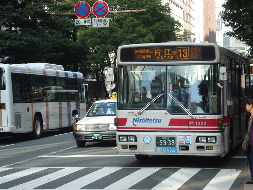 Nishitetsu Bus in Fukuoka.