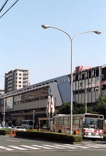 Nishitetsu Bus outside Hakata Station.
