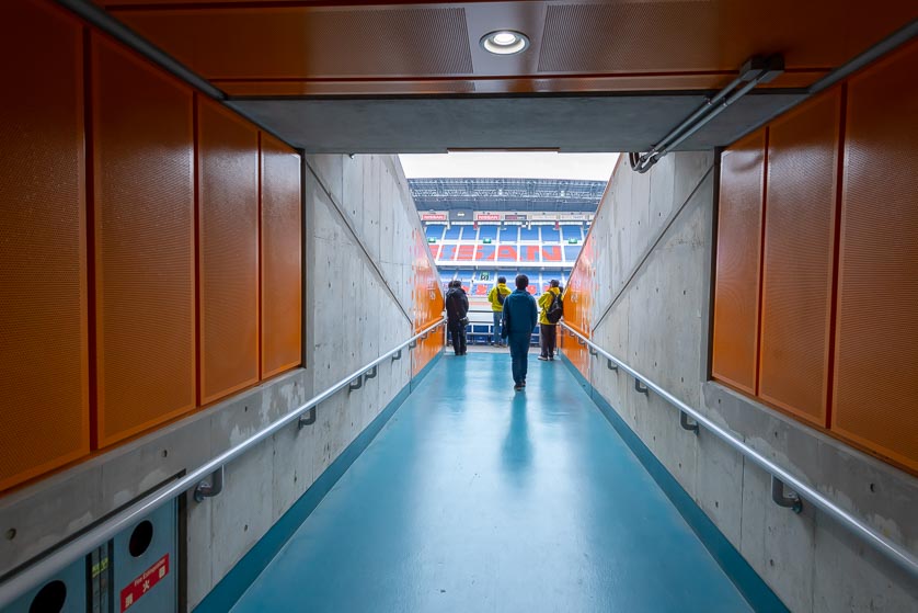 Entering Nissan Stadium