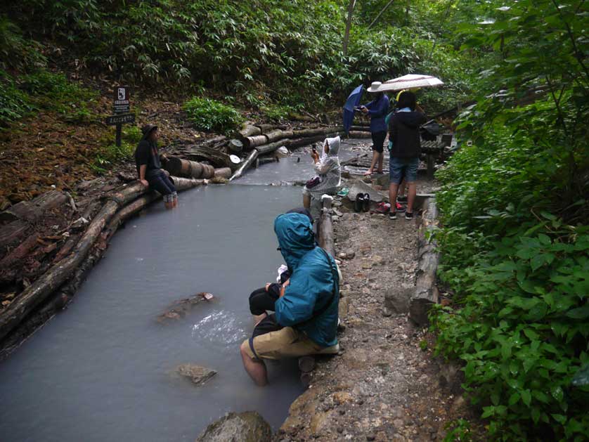 Natural footbath, Noboribetsu Onsen, Hokkaido Prefecture.