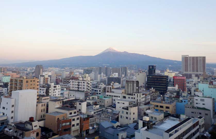 Numazu with Mount Fuji in the background, Shizuoka Prefecture.