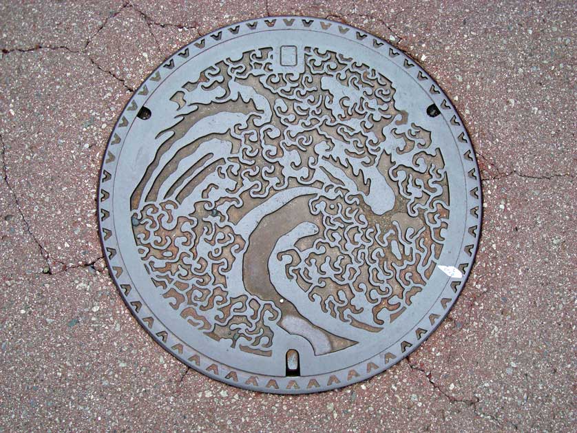 Obuse manhole cover, Nagano.