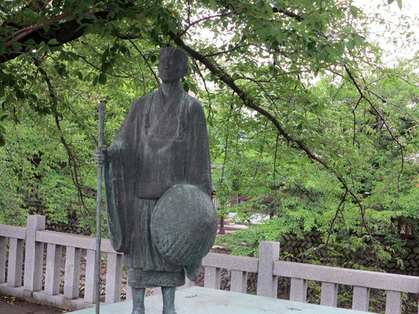 Basho statue, Ogaki, Gifu, Japan.