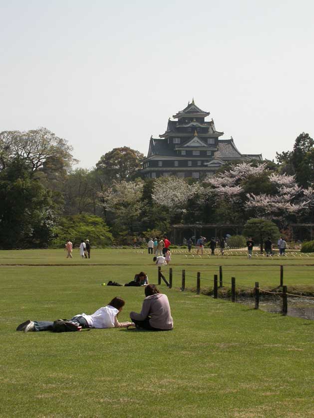 Borrowed scenery at Korakuen Garden, Okayama.