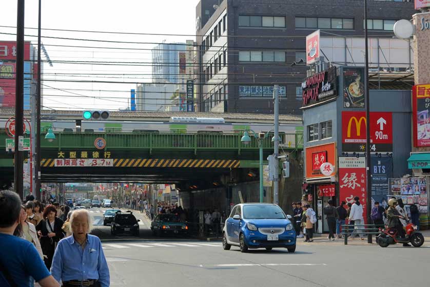 Shin-Okubo Station area, Okubo, Tokyo, Japan.