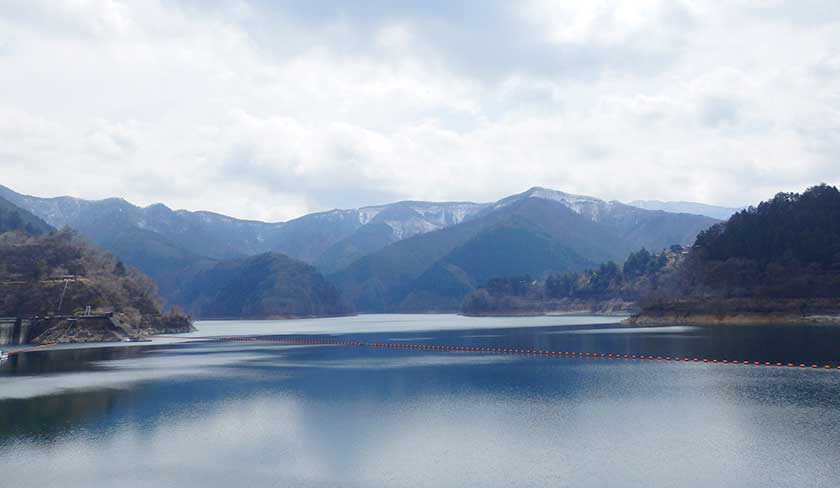 Okutama Lake, Okutama, Tokyo, Japan.