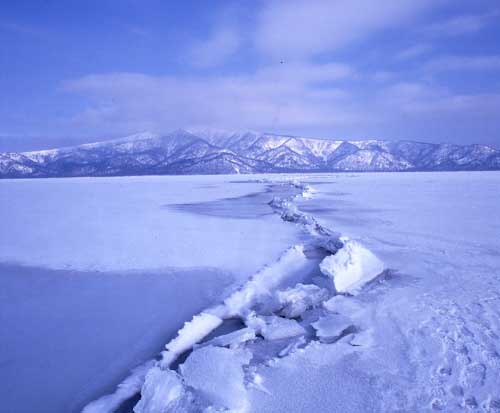 Lake Kussharo, Omi-watari, Japan.