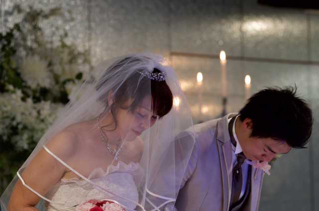 Japanese wedding ceremony.