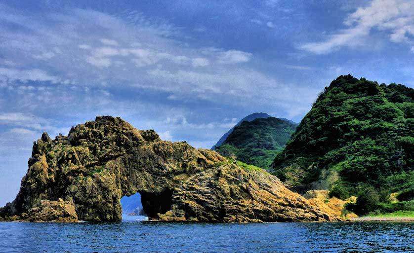 The Marine Alps, the dramatic coastline of Omijima Island.