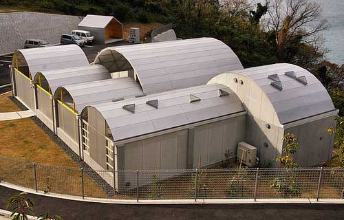 Silver Hut at Toyo Ito Museum of Architecture, Omishima.