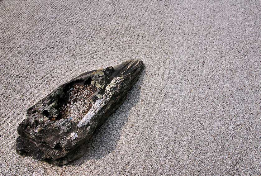 Dry stone garden at Omote Goten Garden, Tokushima, Shikoku.