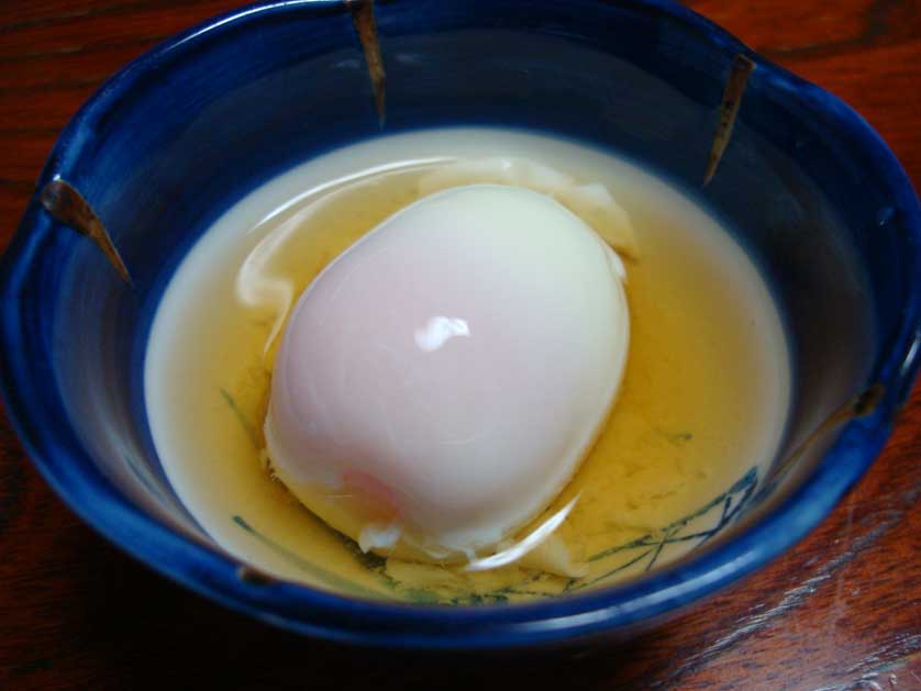 Hot spring egg in Japan.
